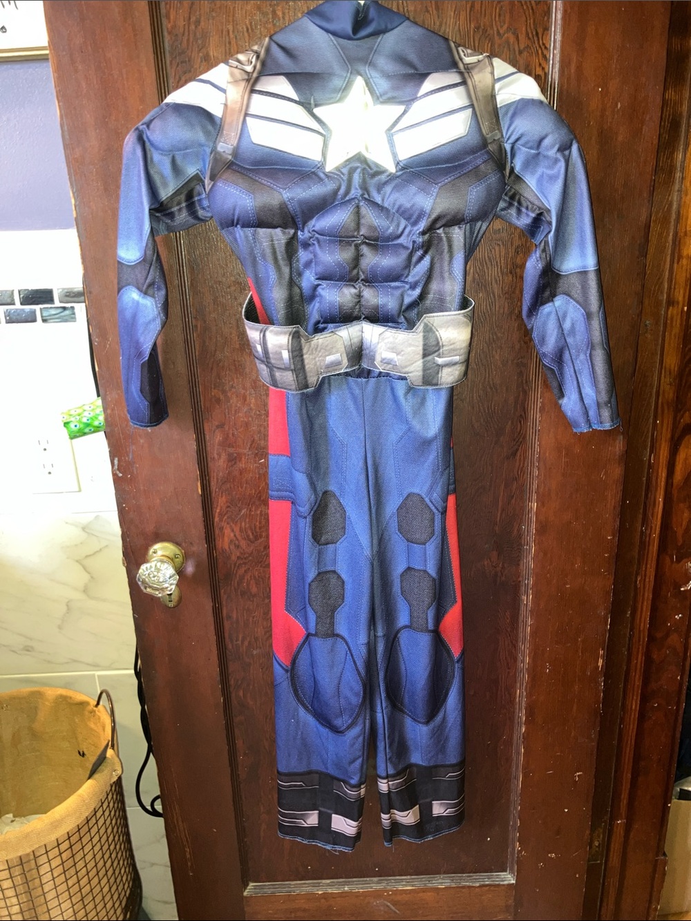 Captain America Costume Muscle Suit M